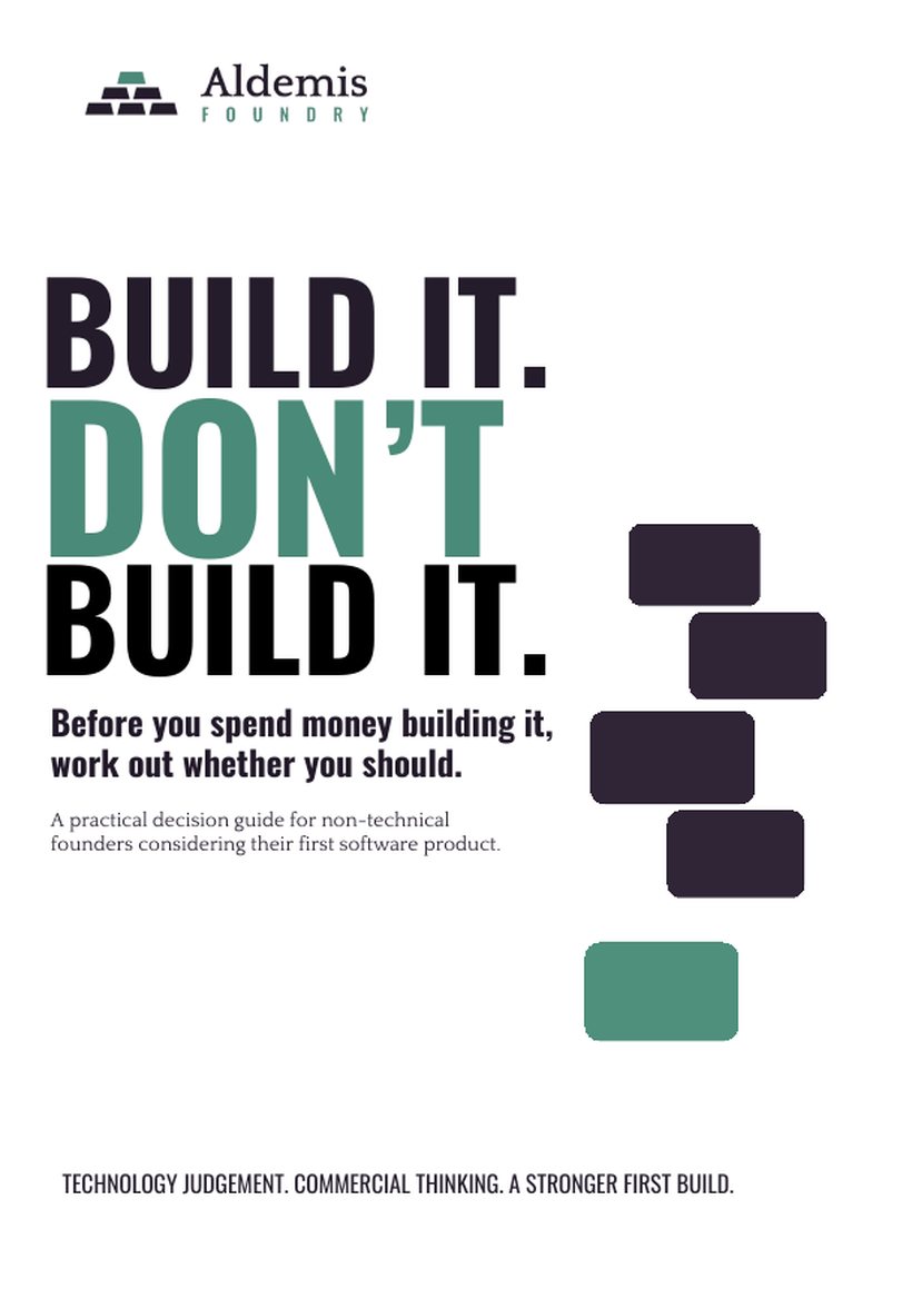 Cover of the Build it. Don't build it. guide